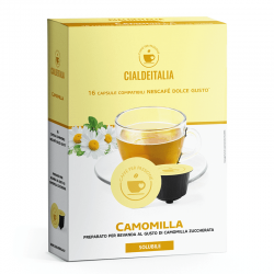 16 capsule CAMOMILLA solubile Cialdeitalia compatibili Nescaf Dolce Gusto
