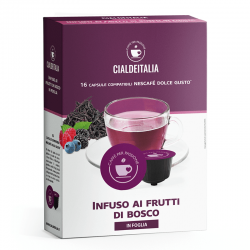 Capsule compatibili Nescaf Dolce Gusto Infuso Frutti di Bosco in Foglia Cialdeitalia - 16pcs