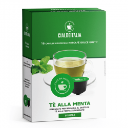 16 capsule Tè alla MENTA solubile Cialdeitalia compatibili Nescafè Dolce Gusto