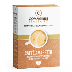 Compatibile Italiano Bevanda Caff Amaretto compatibili Nescafe' Dolce Gusto - 16pz