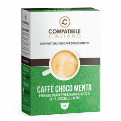 Compatibile Italiano Bevanda Caff Choco Menta compatibili Nescafe' Dolce Gusto - 16pz