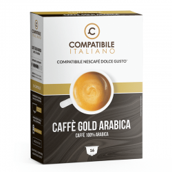 Compatibile Italiano Caff Gusto Gold Arabica compatibile Nescafe' Dolce Gusto - 16pz