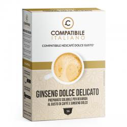 Compatibile Italiano Bevanda Ginseng Dolce Delicato compatibile Nescafe' Dolce Gusto - 16pz