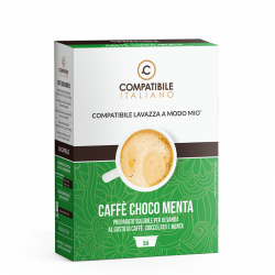 Compatibile Italiano Bevanda Caff Choco Menta compatibili Lavazza A Modo Mio - 16pz
