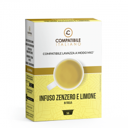 Compatibile Italiano Infuso Zenzero e Limone solubile compatibili Lavazza A Modo Mio - 16pz