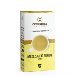 Compatibile Italiano Infuso Zenzero e Limone Solubile compatibili Nespresso - 10pz