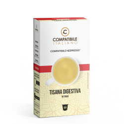 Capsule compatibili Nespresso Tisana Digestiva in Foglia Compatibile Italiano - 10pz