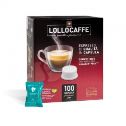 Capsule compatibili Espresso Point - Lollo Miscela Decaffeinato - 100 pz