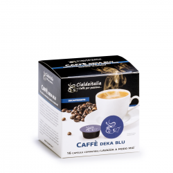 16 capsule Caffe' Cialdeitalia DEKA BLU (decaffeinato) compatibili Lavazza A Modo Mio