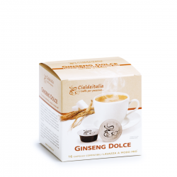 16 capsule Bevanda Caffe' al GINSENG DOLCE CialdeItalia compatibili Lavazza A Modo Mio