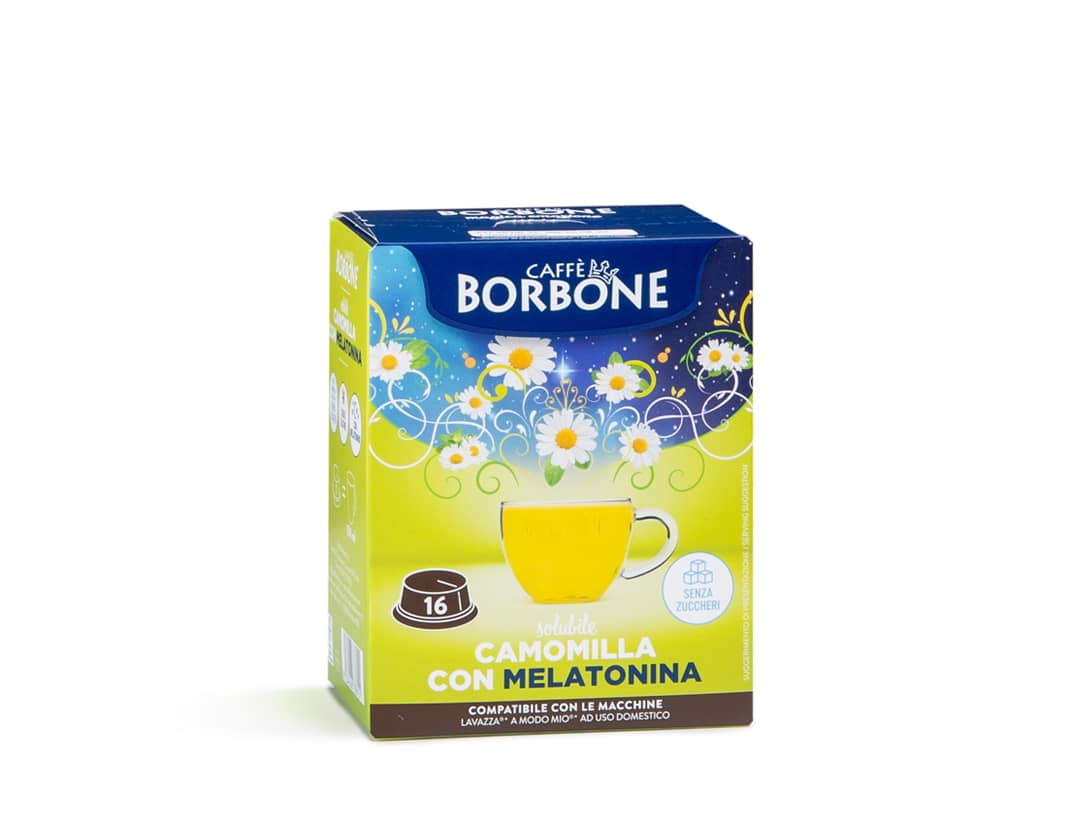 Camomilla con Melatonina Compatibile Lavazza A Modo Mio Caffè Borbone