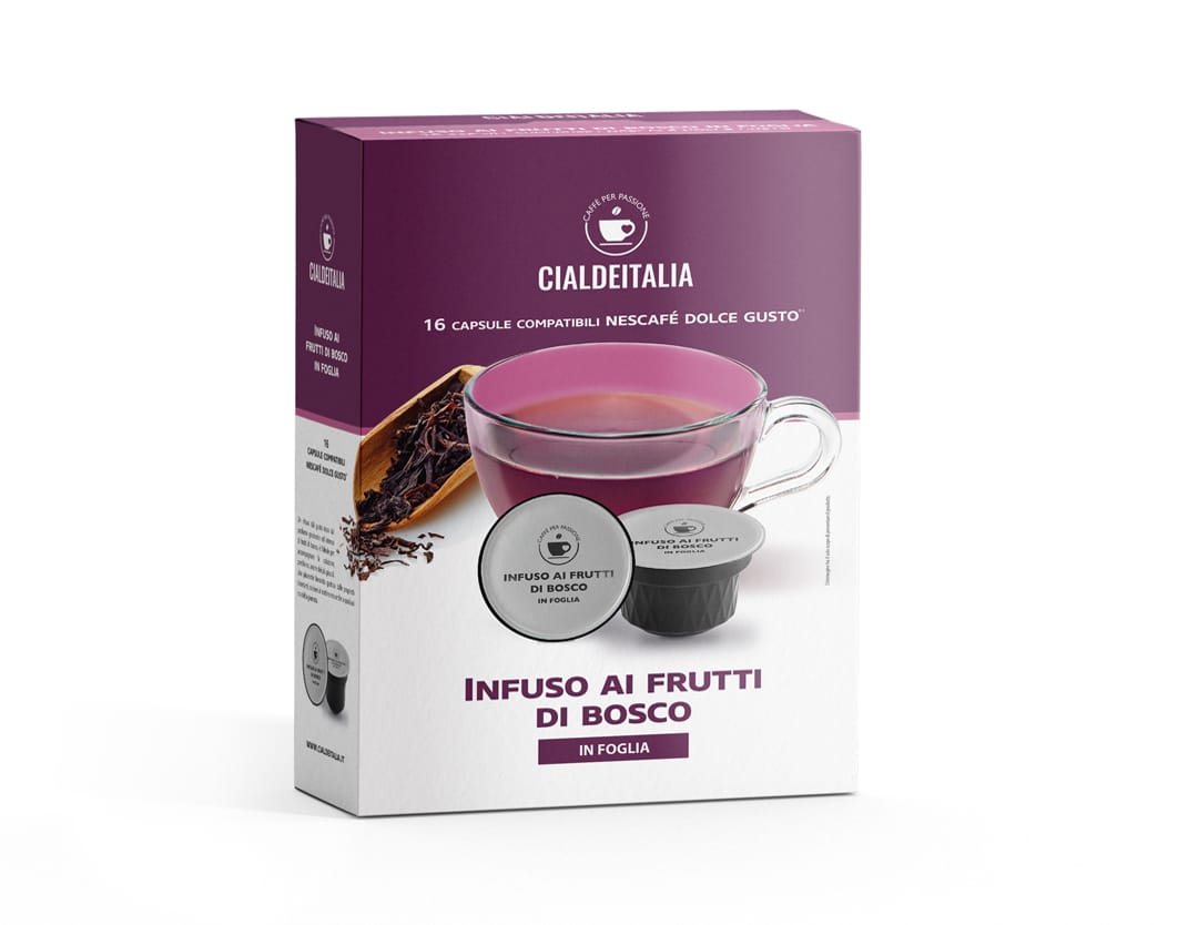 Infuso ai Frutti di Bosco in foglia Compatibile Nescafé Dolce Gusto Cialdeitalia
