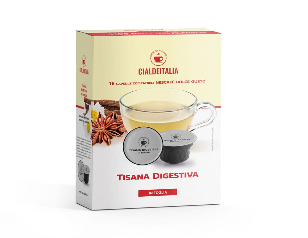 Tisana Digestiva in foglia Compatibile Nescafé Dolce Gusto Cialdeitalia