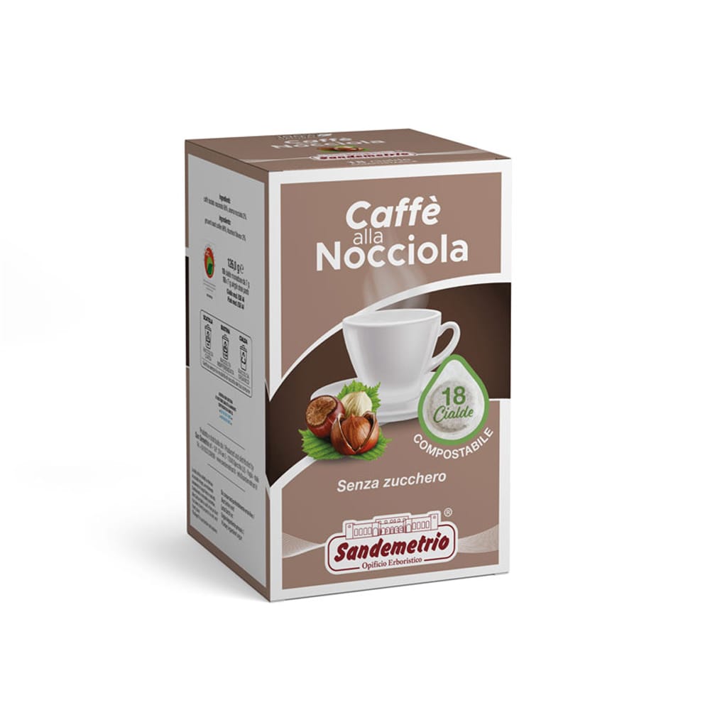 Caffè al gusto di Nocciola Cialda Carta ESE 44mm Sandemetrio Caffè al gusto di Nocciola Cialda Carta ESE 44mm Sandemetrio