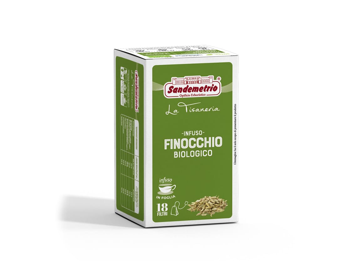 Infuso erbe Finocchio Tè e Tisane Bustina Filtro Sandemetrio