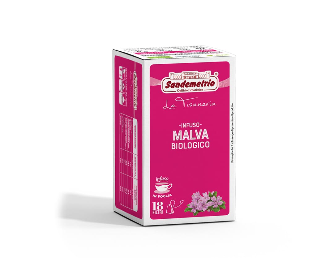 Infuso erbe Malva Tè e Tisane Bustina Filtro Sandemetrio