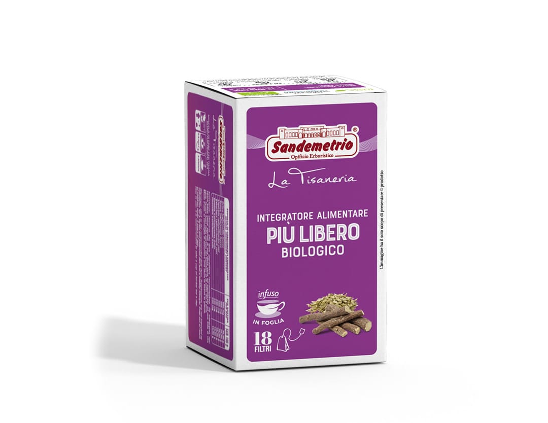 Infuso erbe più Libero - Integratore Alimentare Tè e Tisane Bustina Filtro Sandemetrio