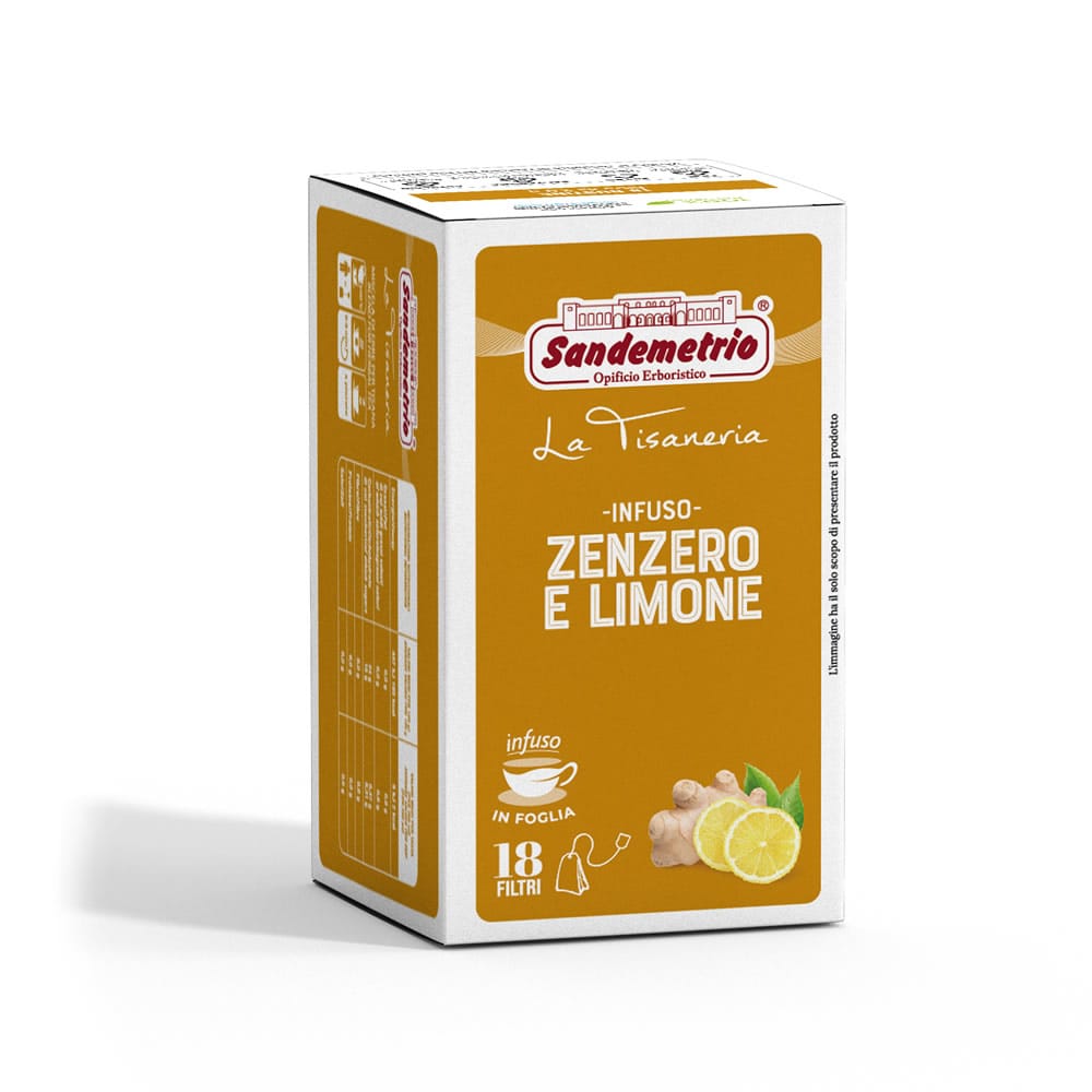 Infuso gusto Zenzero e Limone Filtri Sandemetrio Infuso gusto Zenzero e Limone Filtri Sandemetrio