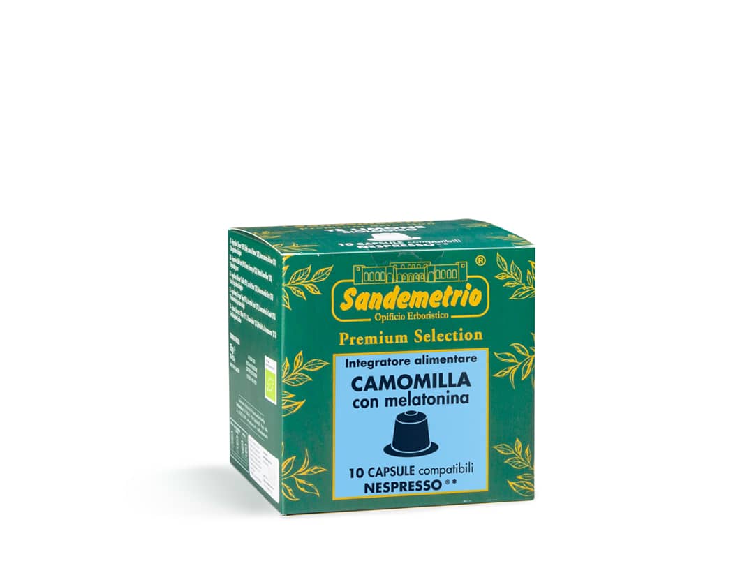 Camomilla con melatonina - Integratore Alimentare Compatibile Nespresso Sandemetrio